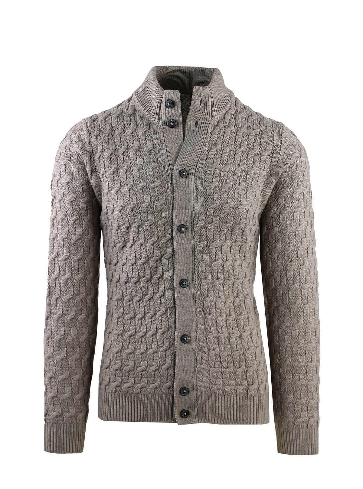 JACKET WITH INTERRUPTED BRAID BUTTONS