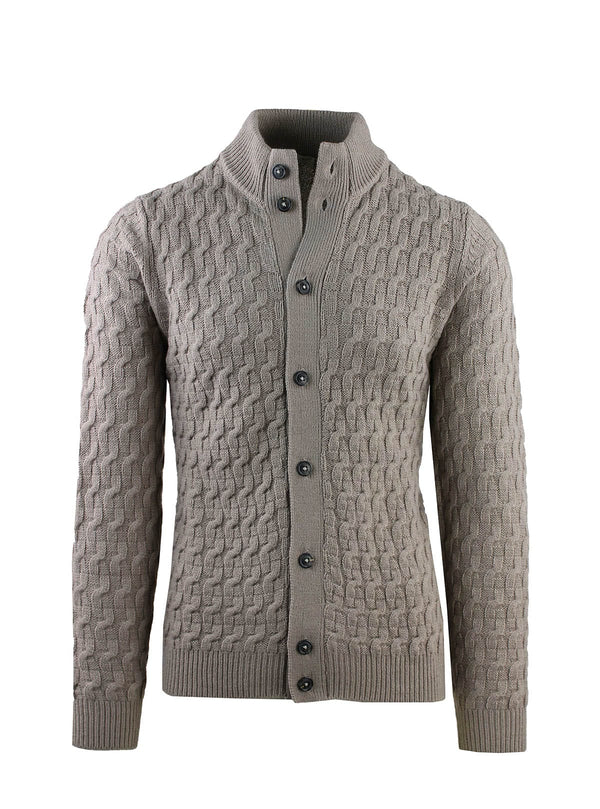 JACKET WITH INTERRUPTED BRAID BUTTONS