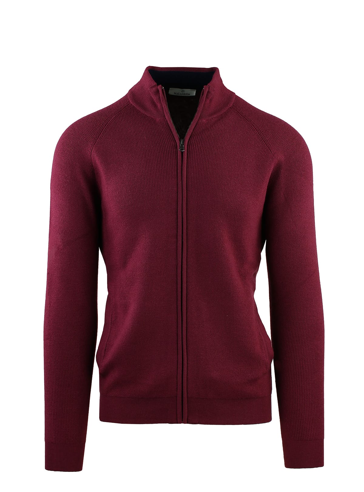 JACKET WITH ZIP ENGLISH KNIT WORK