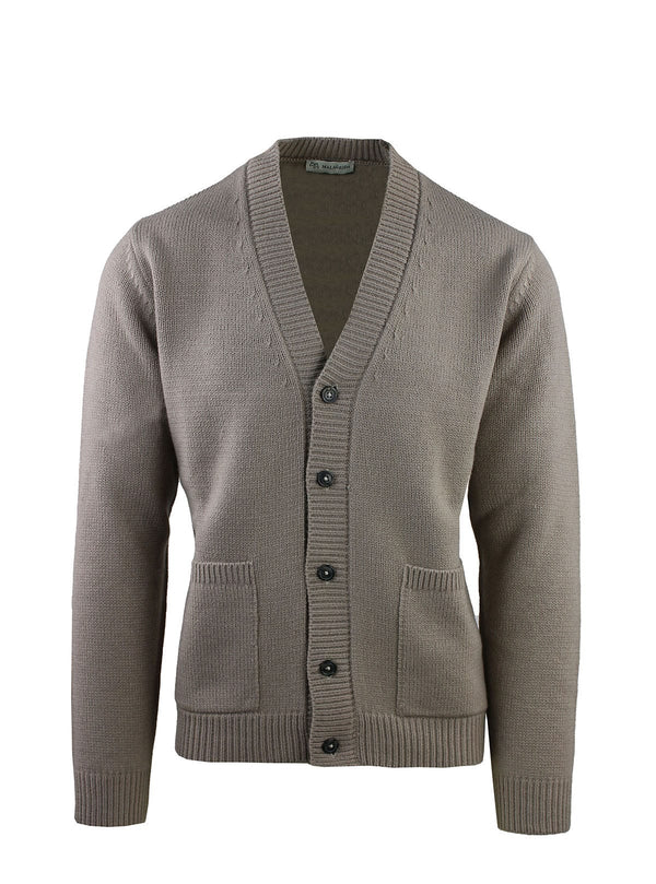 RIBBED CARDIGAN WITH BUTTONS