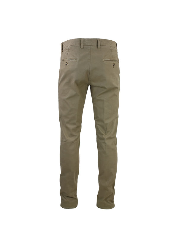 COTTON GABARDINE CHINO PANTS