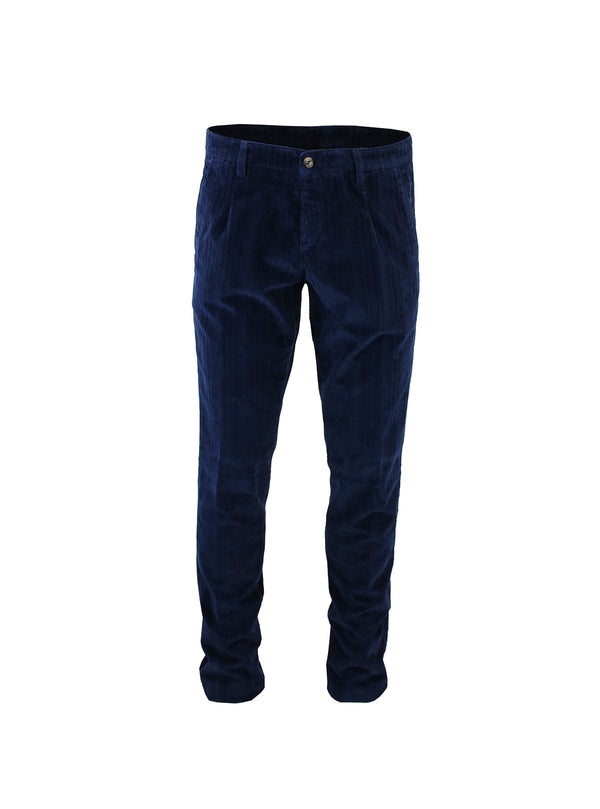 CORDUROY PANTS WITH OFFSET RIBS