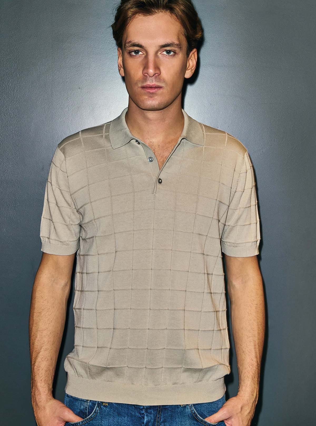 SHORT SLEEVE POLO CHECKED WORKING