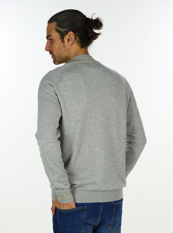BOMBER WITH ZIP AND RAGLAN SLEEVES