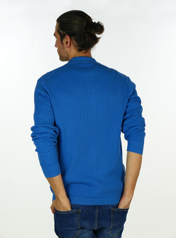 SHIRT WITH INTERRUPTED RIB WORKING