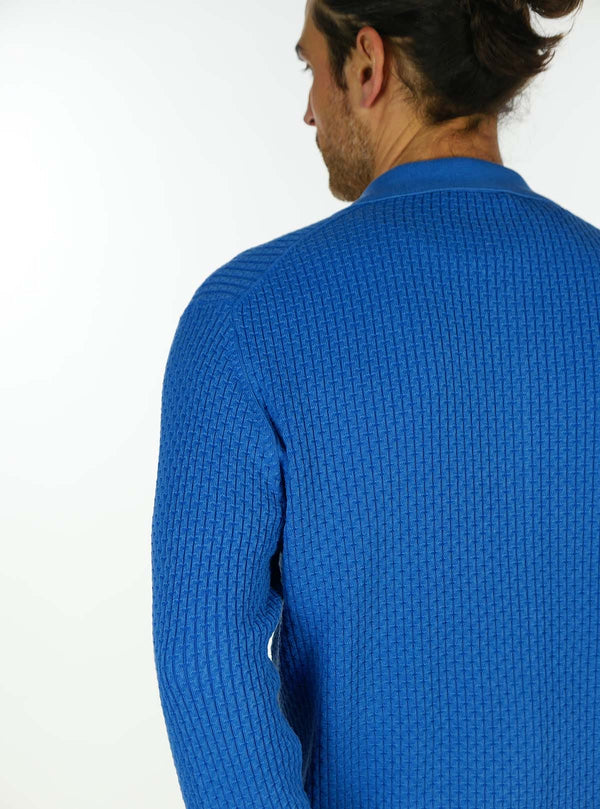 SHIRT WITH INTERRUPTED RIB WORKING