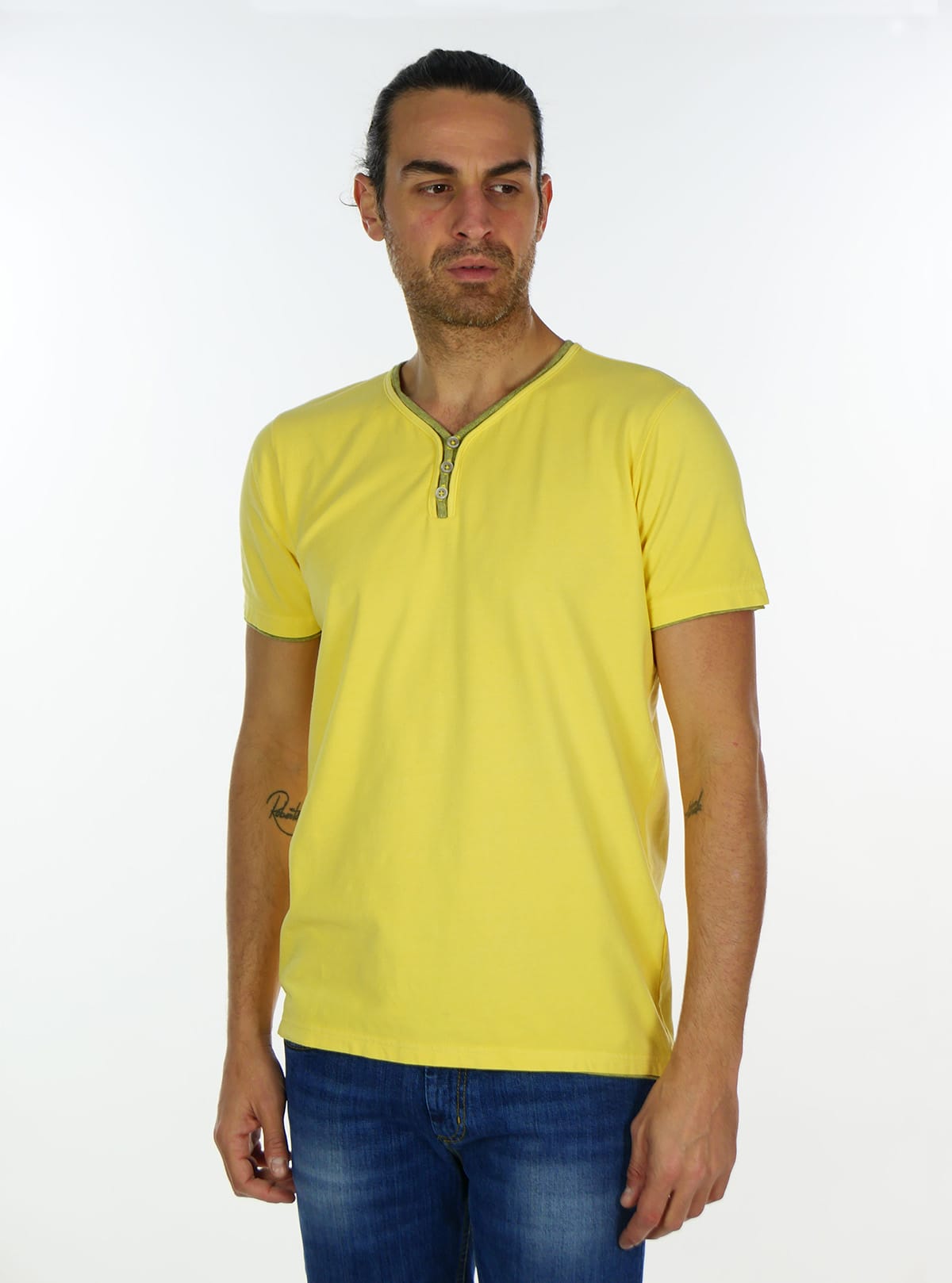 JERSEY POLO WITH BUTTONS