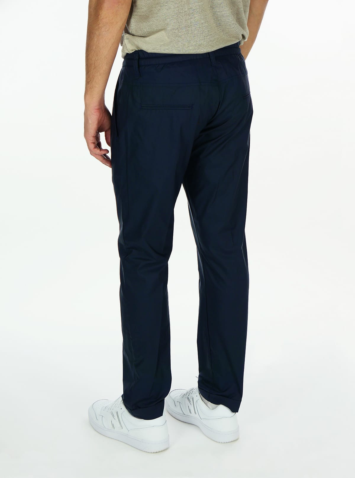 LIGHT GABARDINE PANTS WITH DRAWSTRING