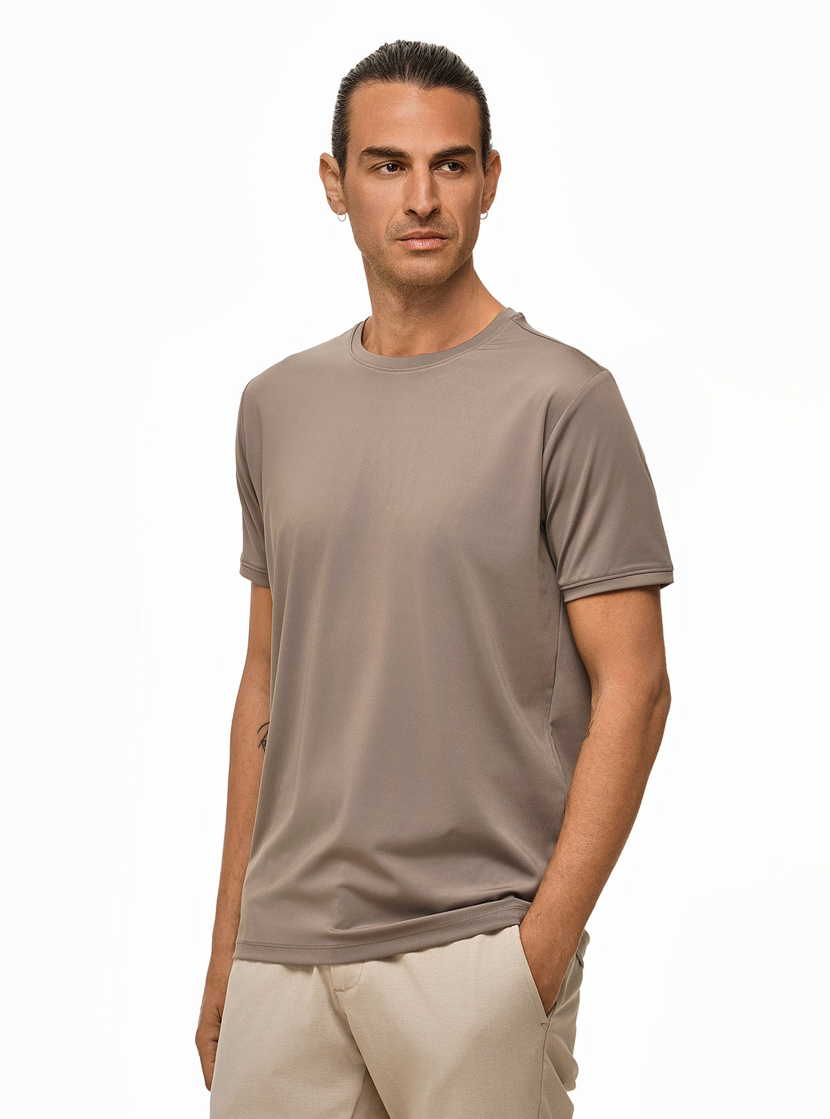 T-SHIRT WITH TECHNICAL FABRIC