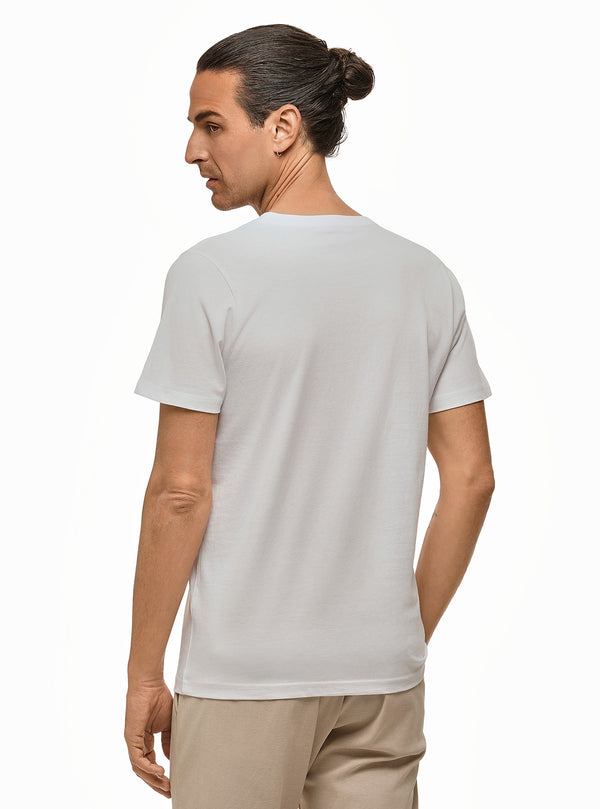 T-SHIRT WITH PALM PRINT