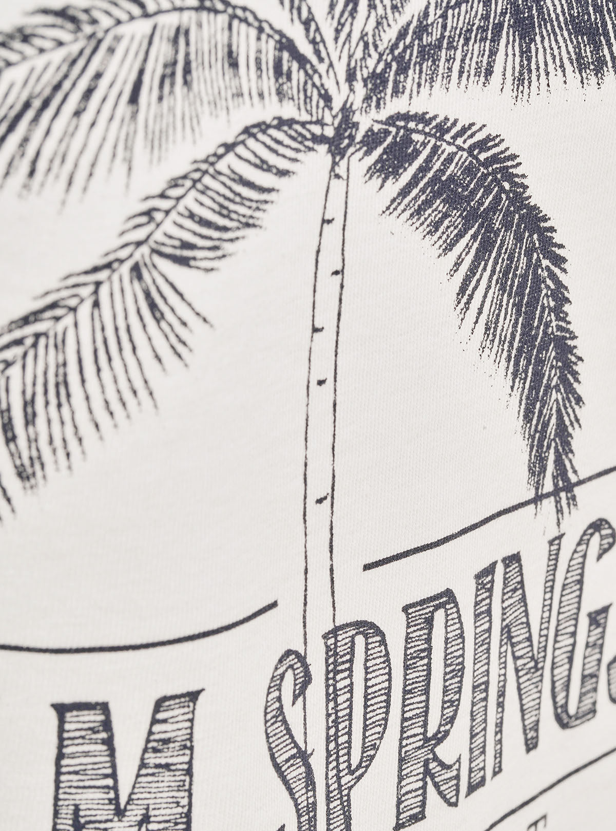 T-SHIRT WITH PALM PRINT