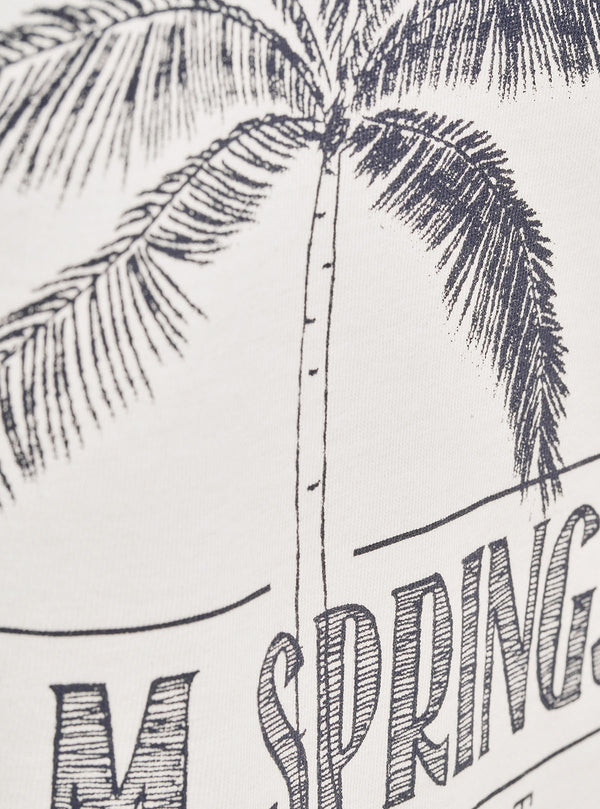 T-SHIRT WITH PALM PRINT