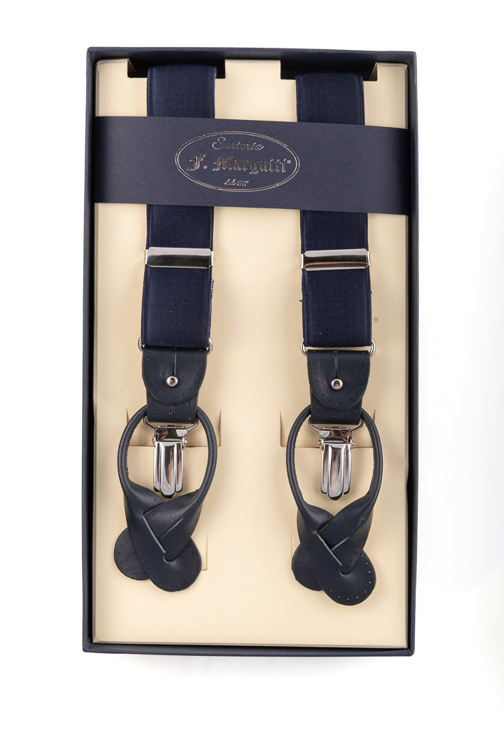Classic blue suspenders