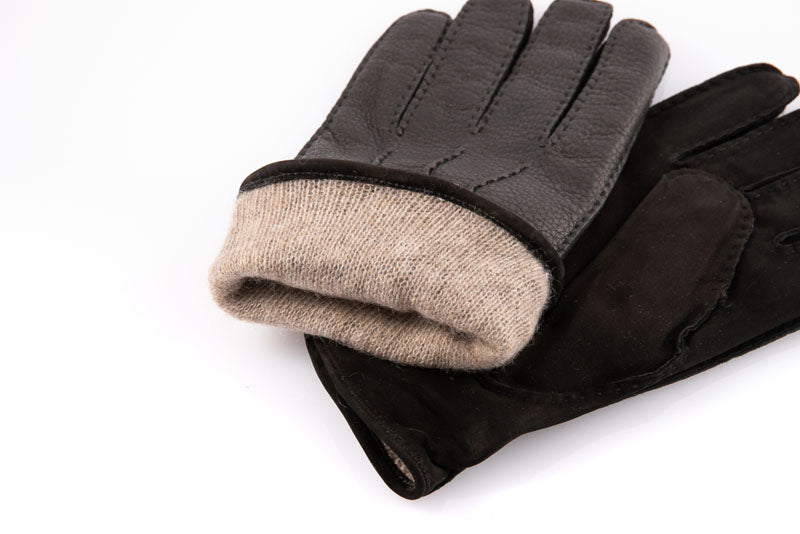 Guanti artigianali in pelle e cashmere sartoria made in italy