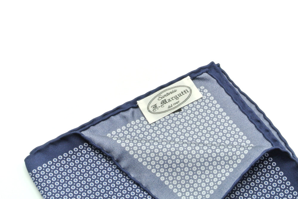 Midnight Blue Pure Silk Clutch