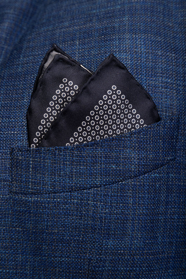 Midnight Blue Pure Silk Clutch