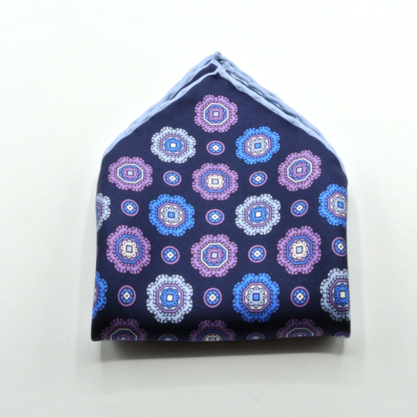 Pochette en soie pure lilas
