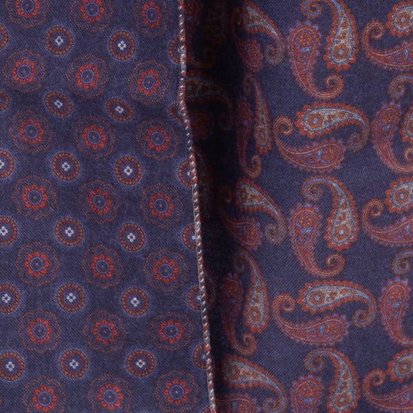 Purple scarf in pure wool