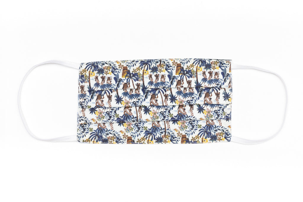 Mask with Hawaiian pattern