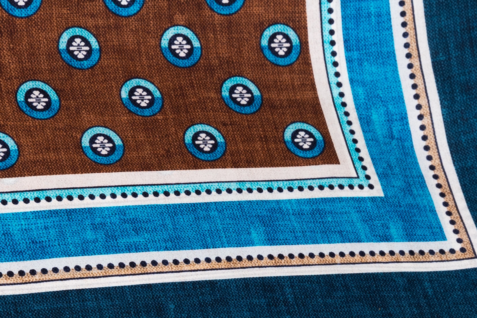 Brown silk scarf