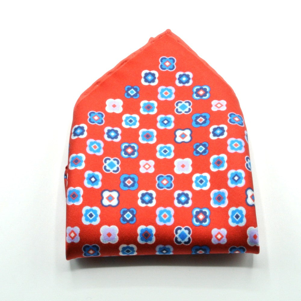 Red pure silk clutch