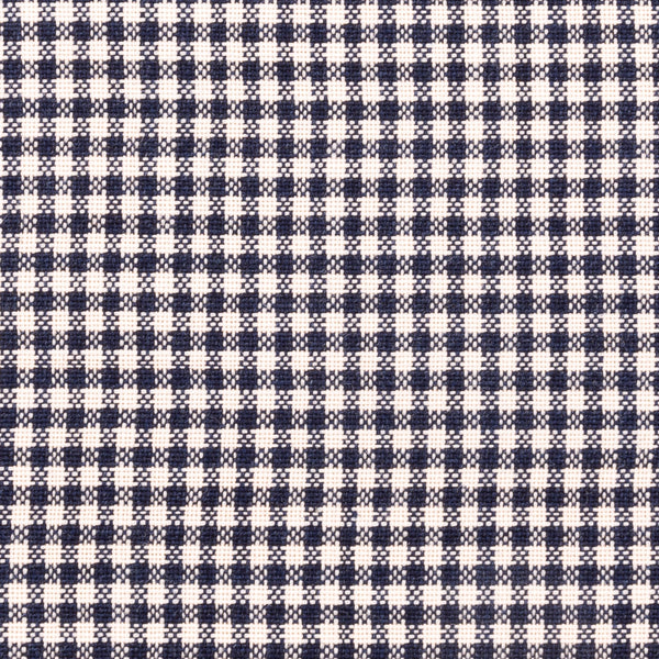 Checked silk card holder