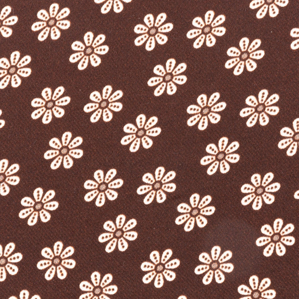 Brown silk card holder