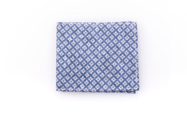 Light blue pure silk card holder
