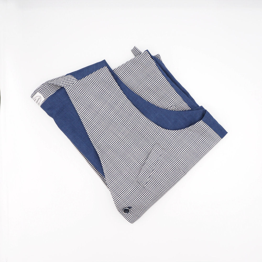 Blue micro-pattern vest