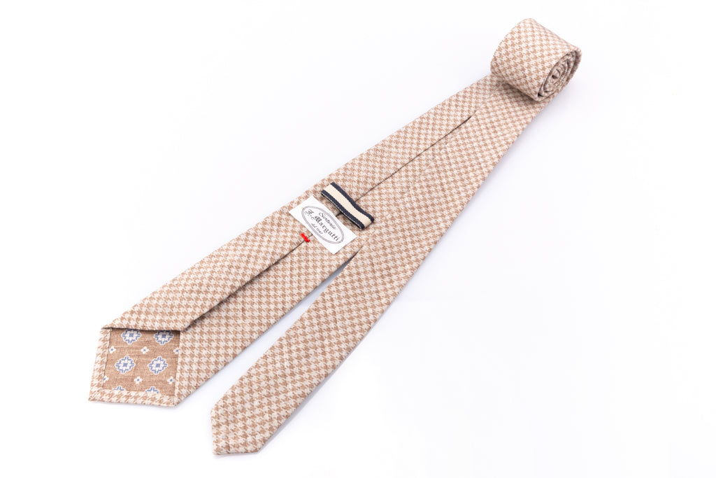Unlined beige tie