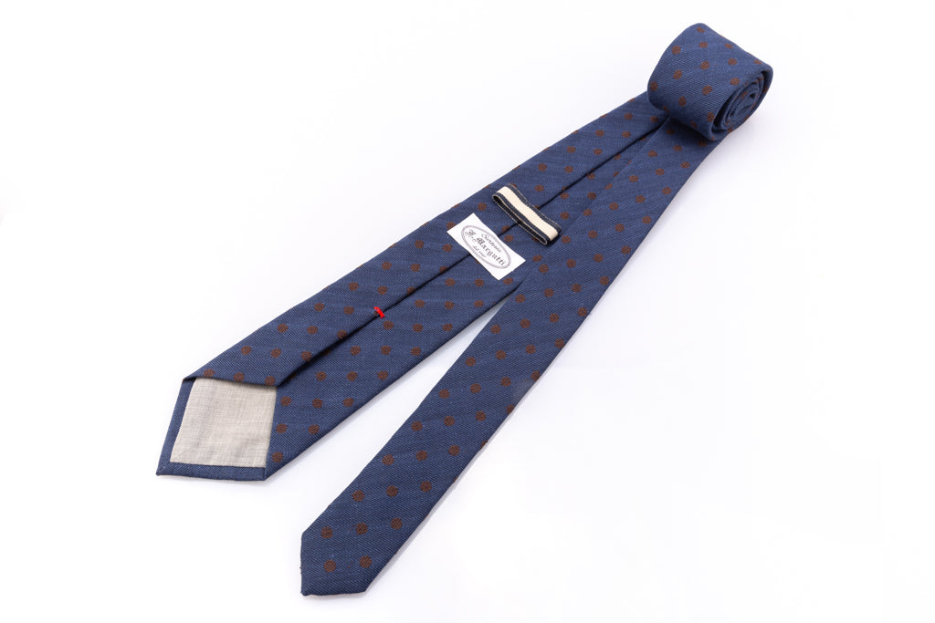 Blue and Brown Tie