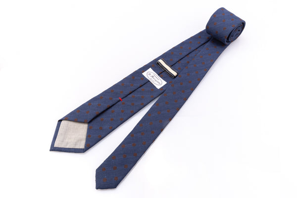 Blue and Brown Tie