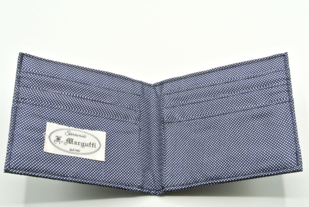 Blue silk card holder