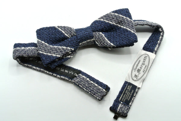 Striped pure cotton bow tie
