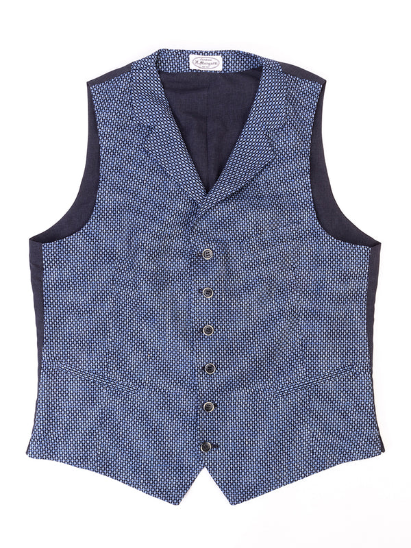 Gilet à motifs bleu clair
