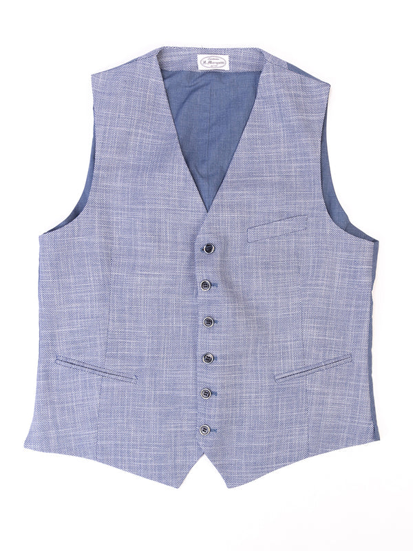 Solid light blue vest