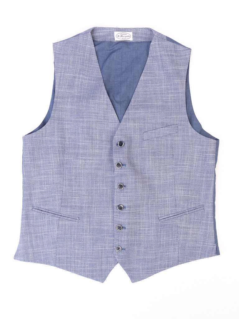 Effen lichtblauw vest