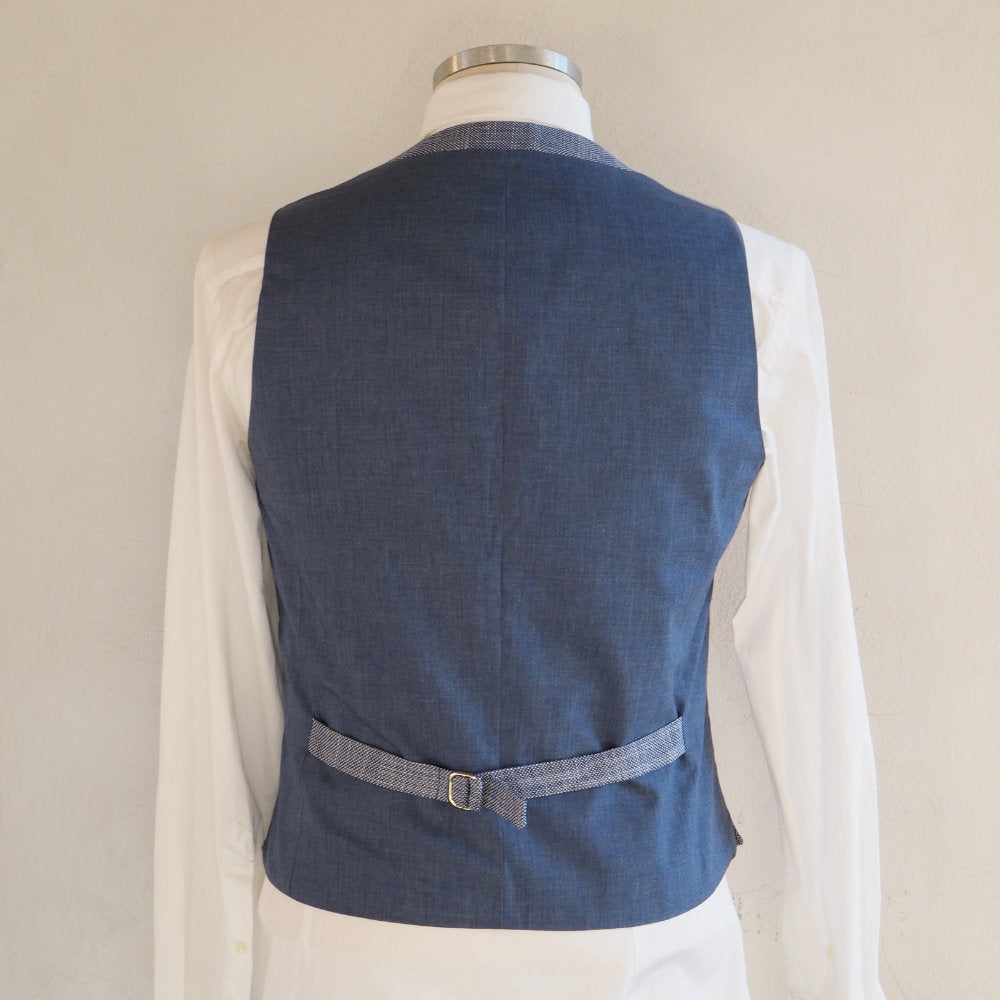 Solid light blue vest