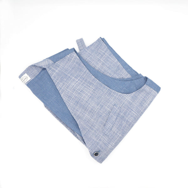 Effen lichtblauw vest