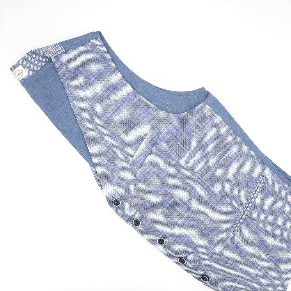 Effen lichtblauw vest