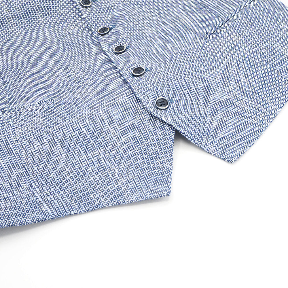 Solid light blue vest