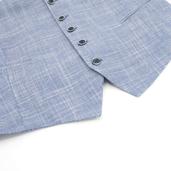 Solid light blue vest