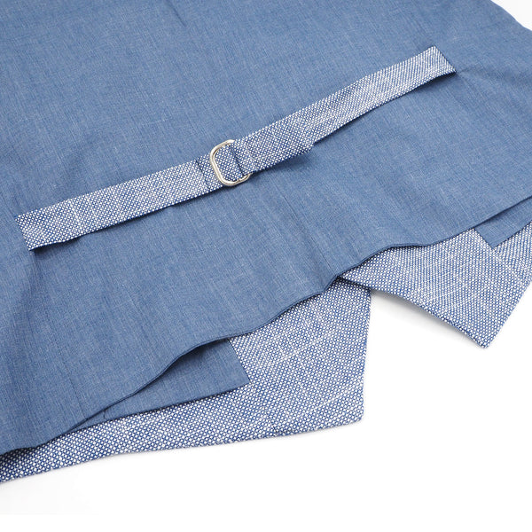 Solid light blue vest