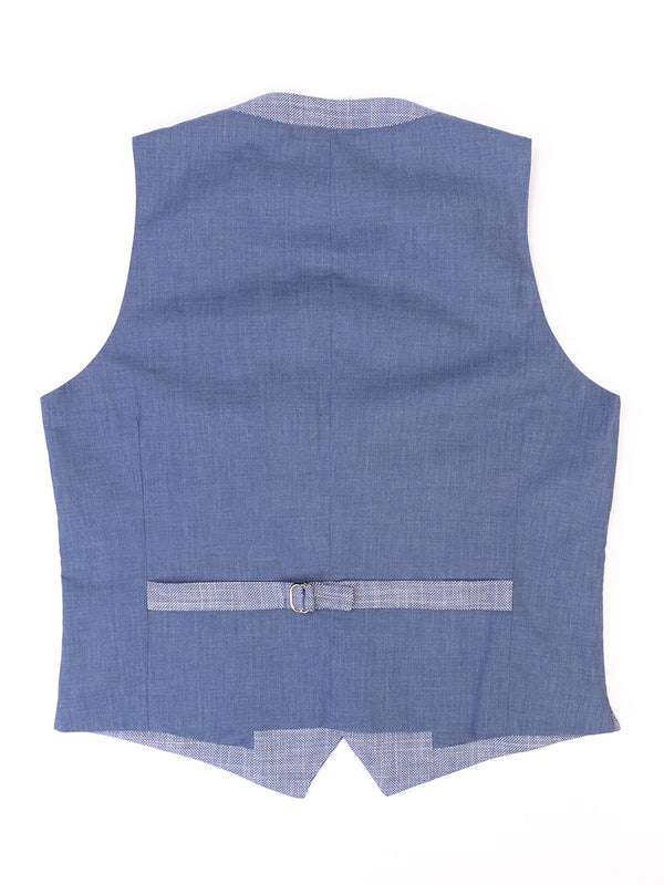 Solid light blue vest
