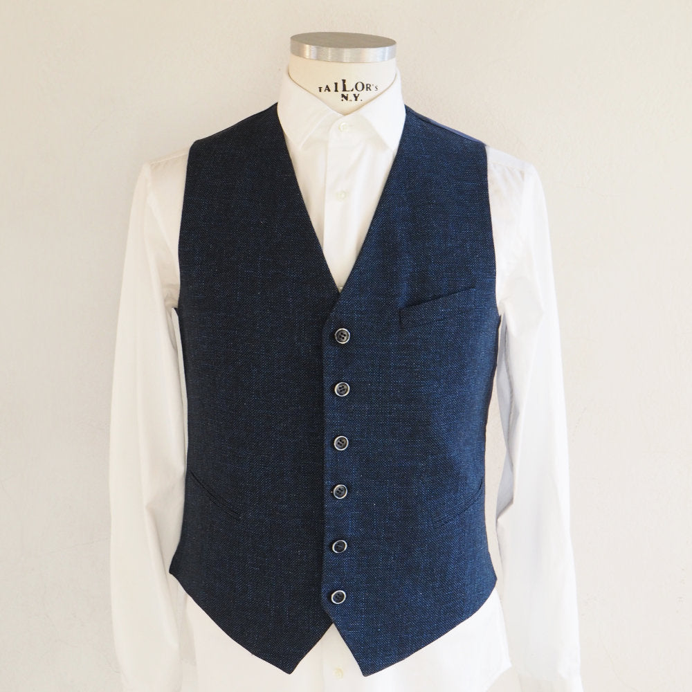 Blauw zomer vest