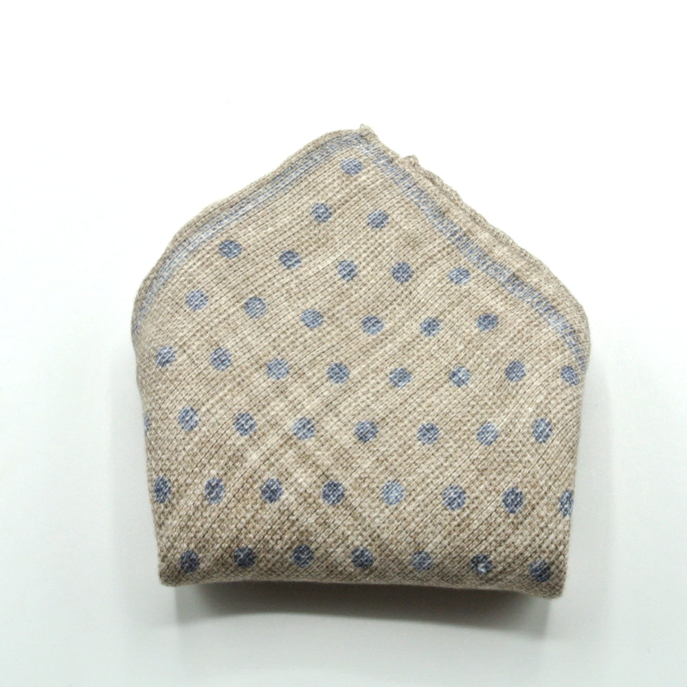 Beige linen clutch
