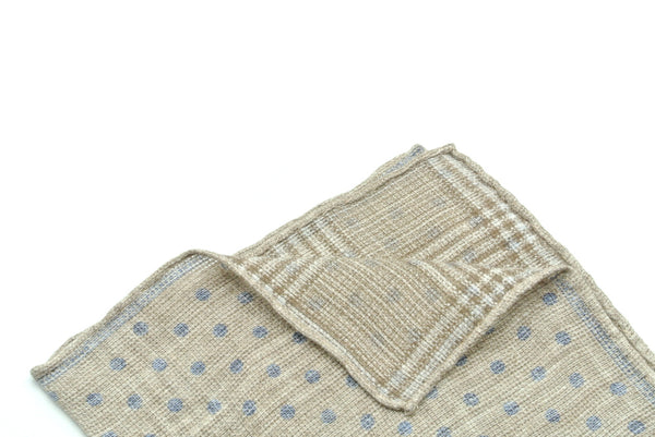 Beige linen clutch