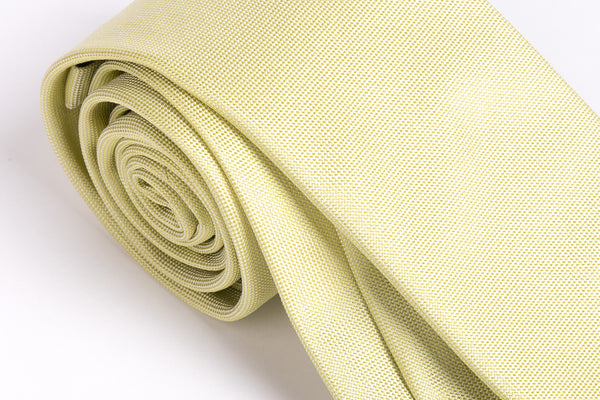 Lime tie in pure silk