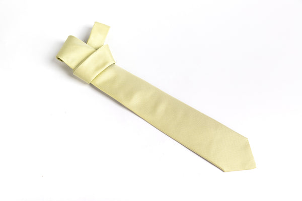 Lime tie in pure silk