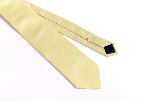 Lime tie in pure silk